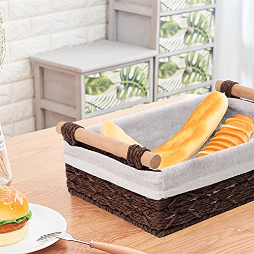 DUOER Toilet Paper Basket for Tank Top Bathroom Decor Baskets for