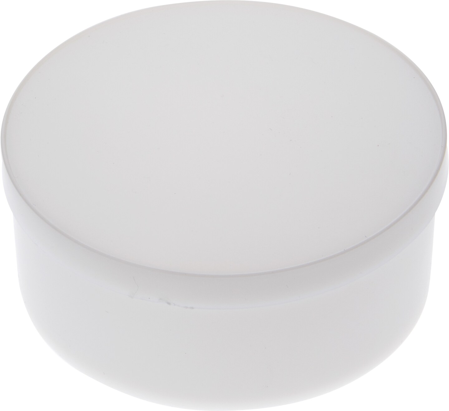 Pioneer Plastics 015CHIPS White Small Round Plastic Container, 3.3125