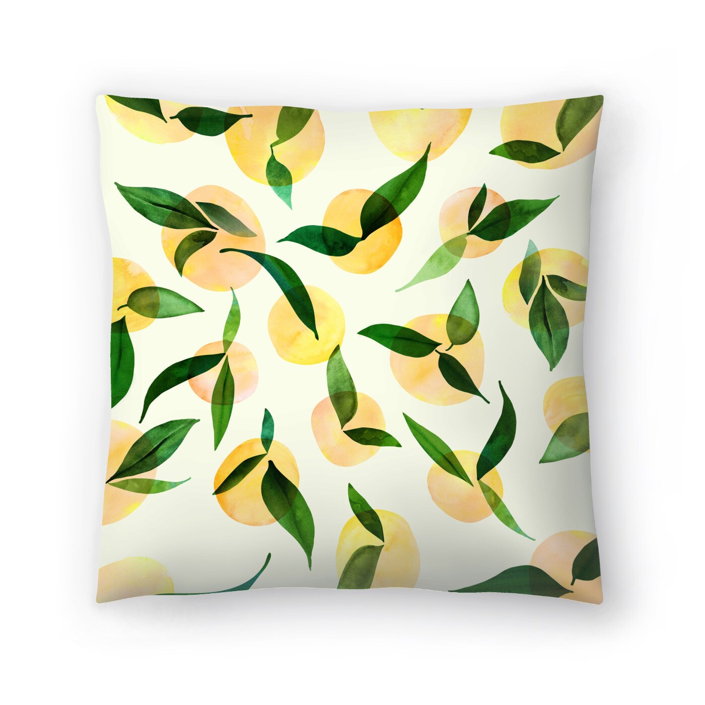 Wild Lemons by Modern Tropical Americanflat Decorative Pillow