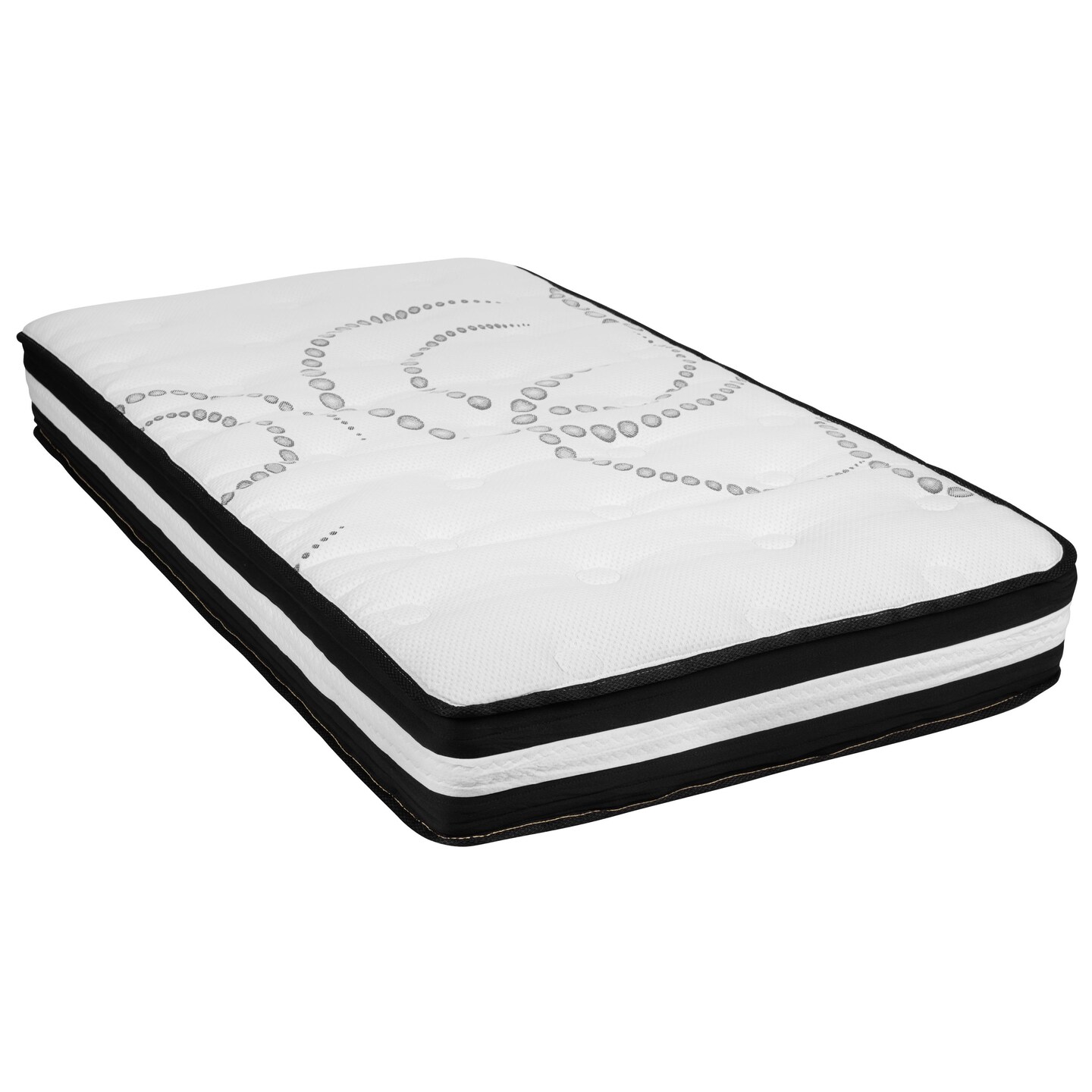 Merrick Lane Luna 10 Inch Hybrid Mattress CertiPUR-US Certified Foam &#x26; Pocket Spring Mattress in a Box