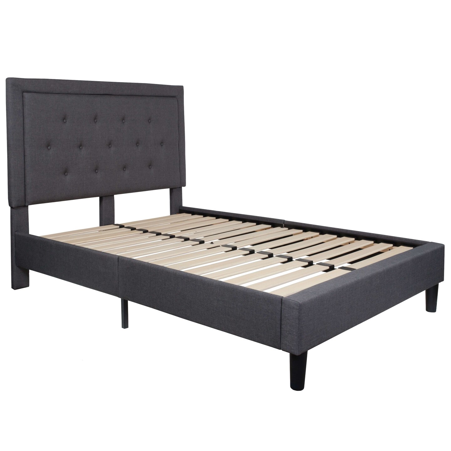Merrick Lane Mallory Platform Bed Tufted Upholstered Platform Bed