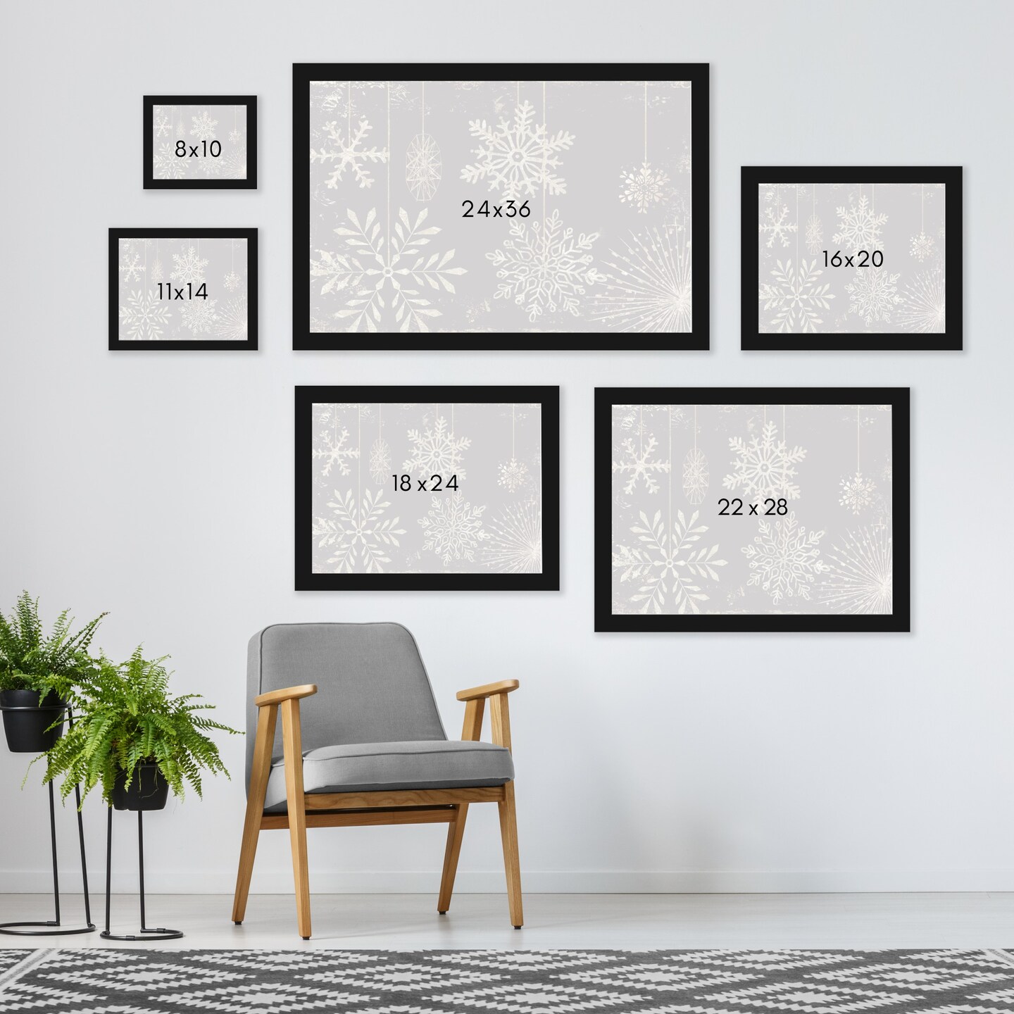8&#x22; x 10&#x22; Starry Night Sky by Pi Holiday Black Framed Print Wall Art - Americanflat - Americanflat