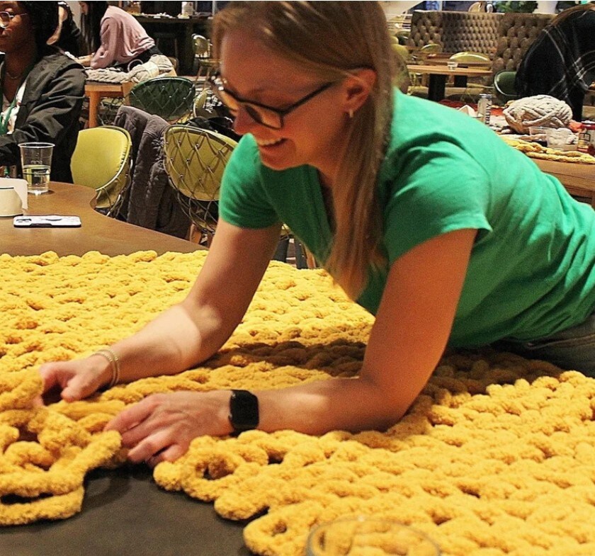 Chunky Hand Knit Blanket Workshop