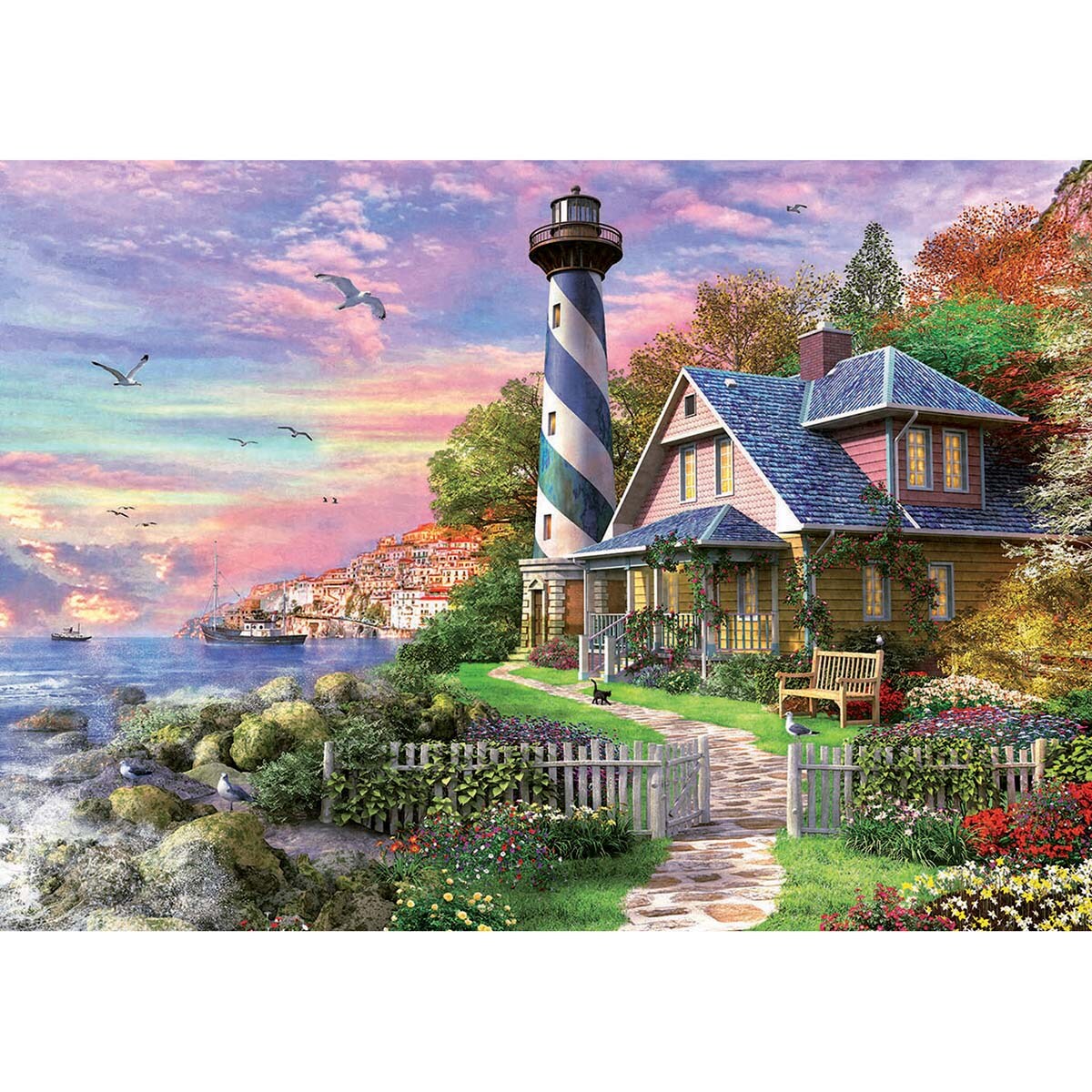 Educa  Lighthouse at Rock Bay Jigsaw Puzzle