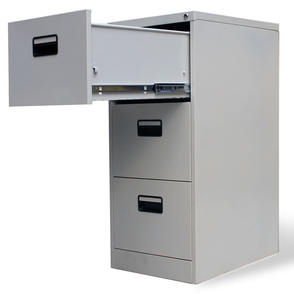 Steel Filing Cabinet Light Gray 18.1&#x22;x24.4&#x22;x40.4&#x22;