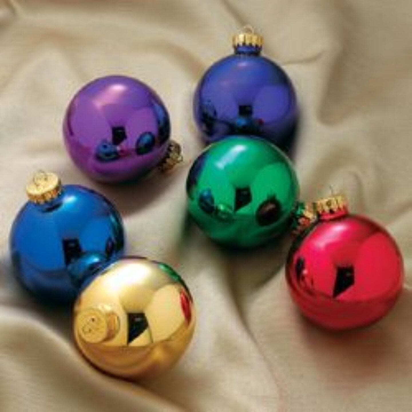 CC Christmas Decor Club Pack of 36 Shiny Multi-Color Solid Glass Ball ...