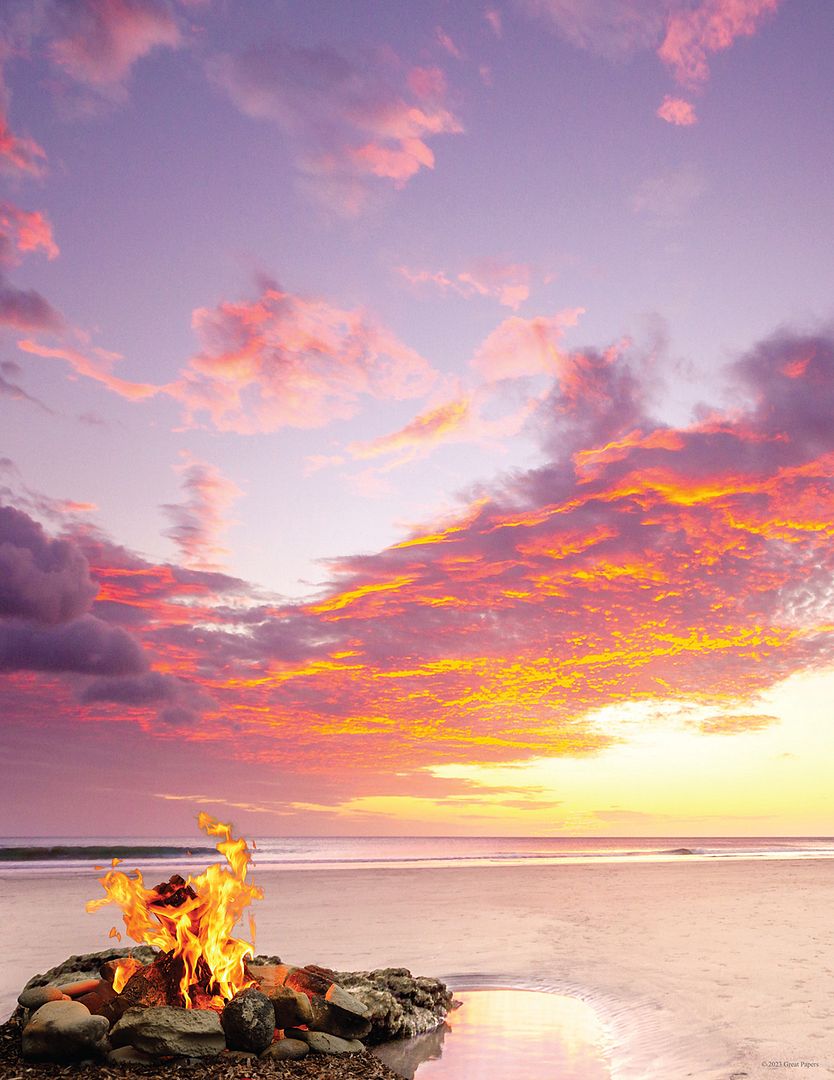 Great Papers! Beach Bonfire Letterhead, for Invitations, Announcements, and Personal Messages, Printer Friendly 8.5" x 11", 50 Pack (2023031)