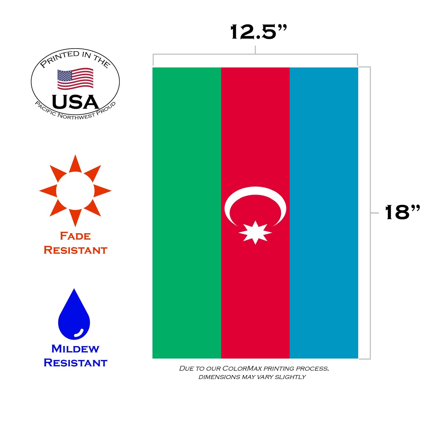 Flag of Azerbaijan Decorative  Flag