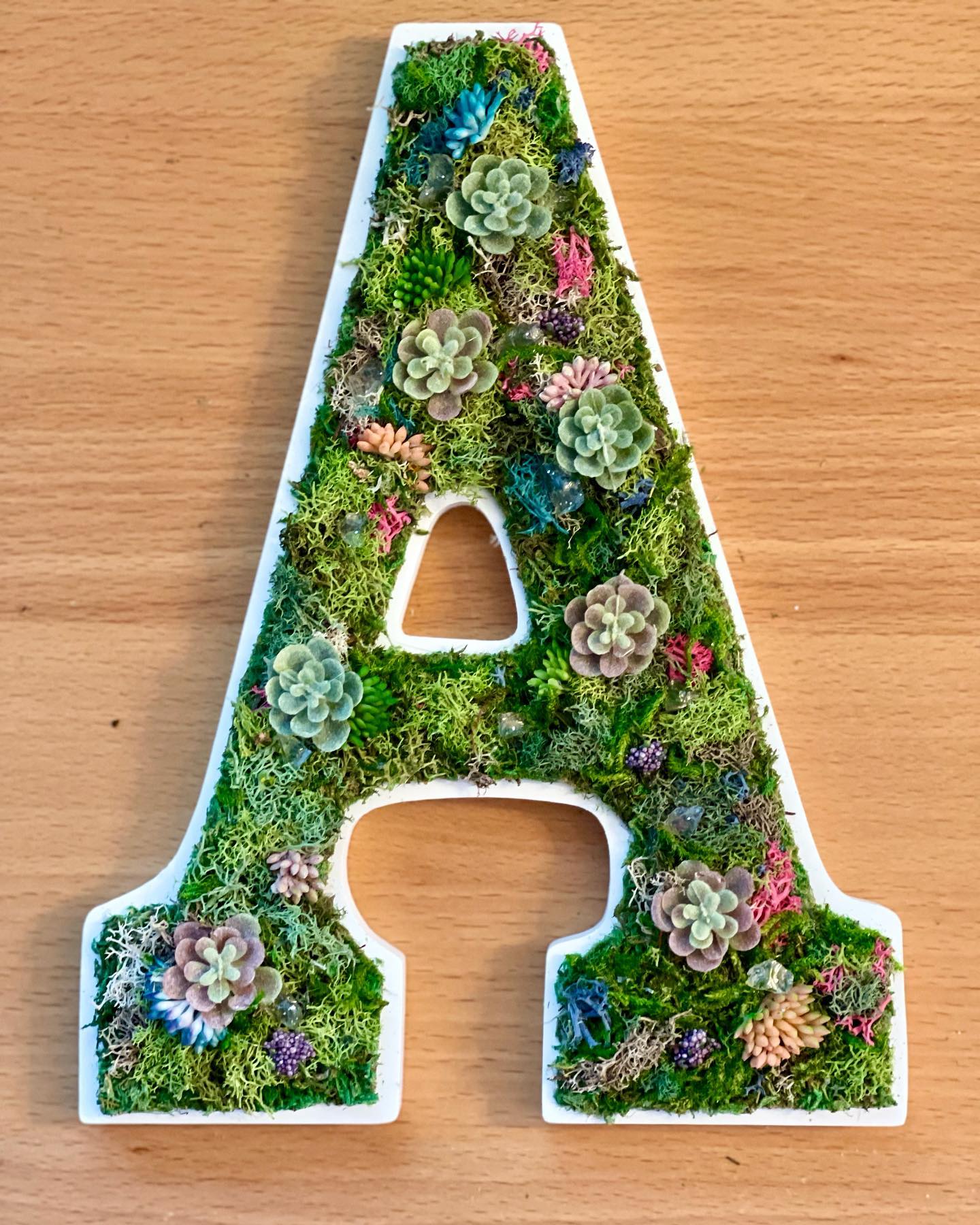 Preserved Moss Art Letters image 4