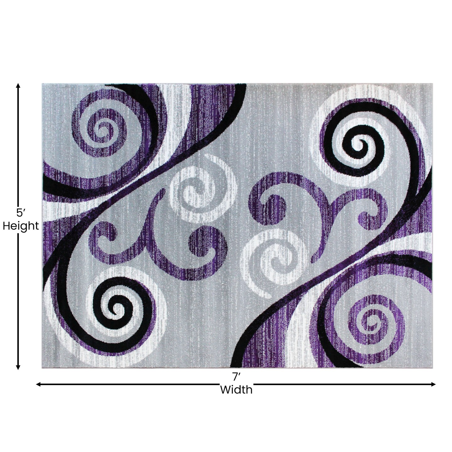 Masada Rugs Stephanie Collection Area Rug with Modern Contemporary Design 1100