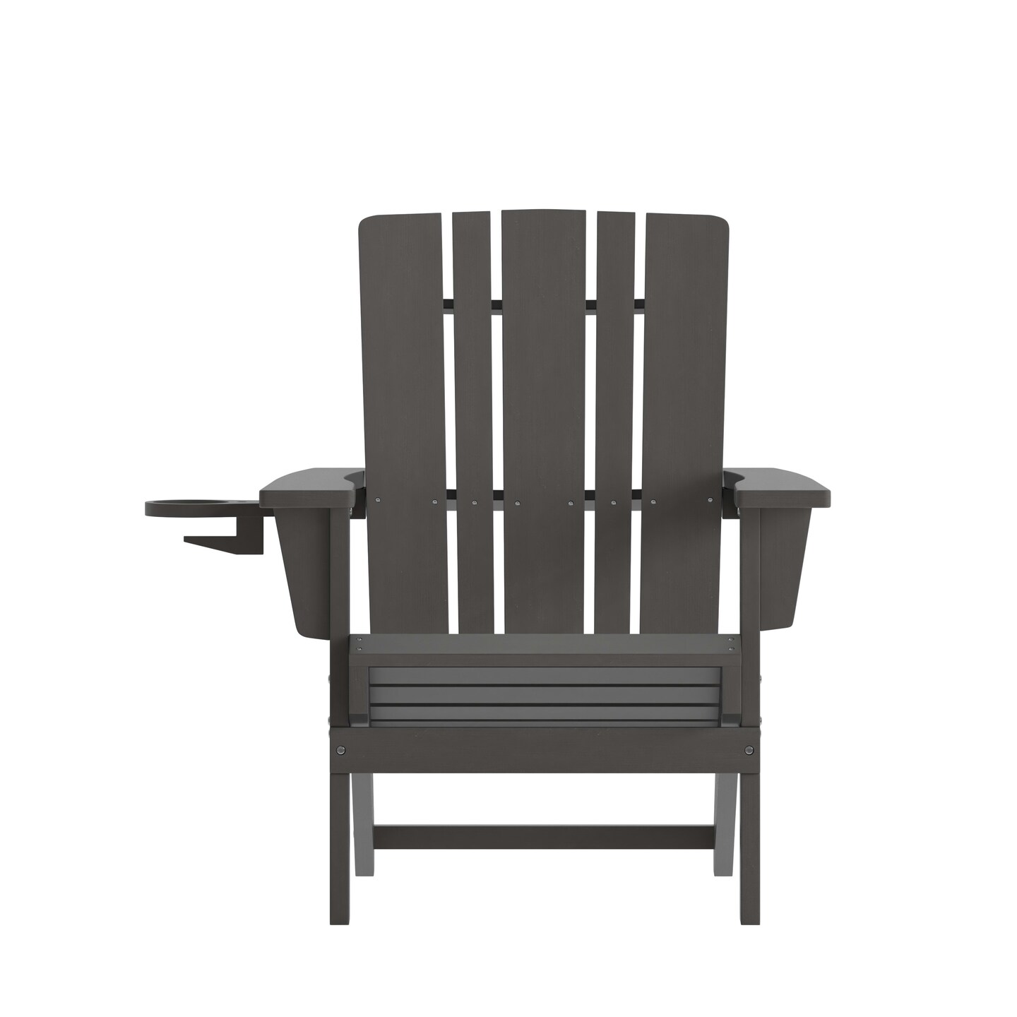 Merrick Lane Ridley Adirondack Chair with Cup Holder, Weather Resistant HDPE Adirondack Chair