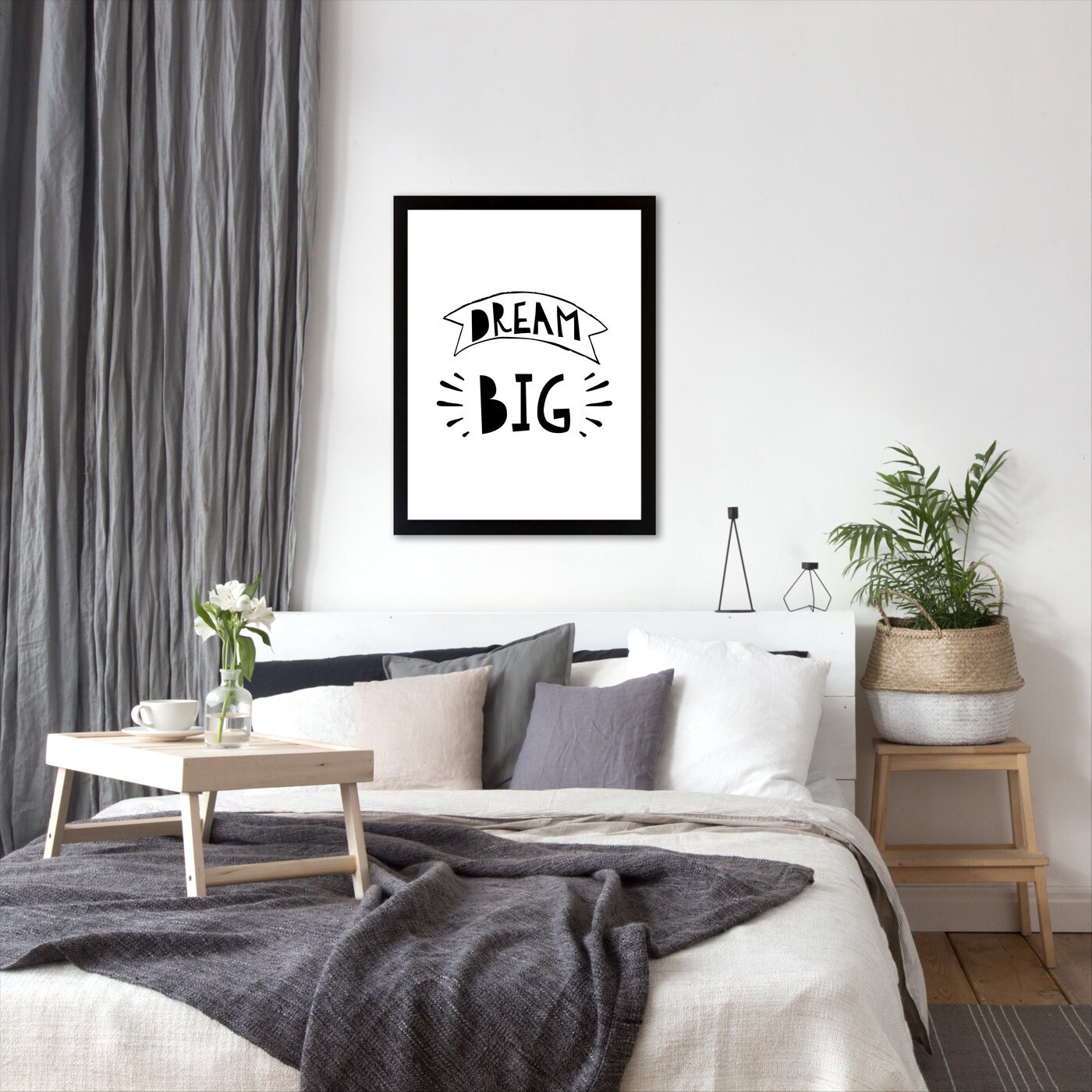 Dream Big Bw by Kate Shephard Frame  - Americanflat