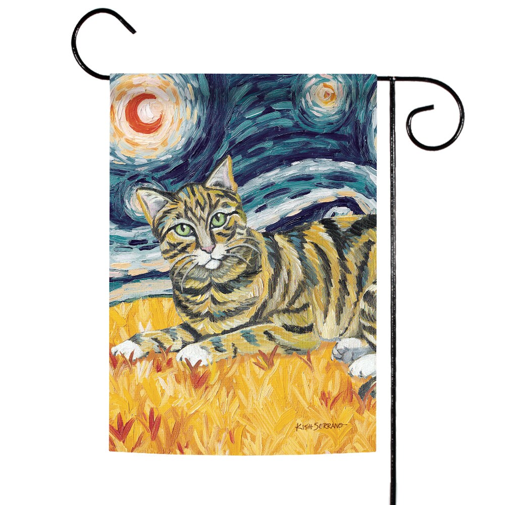 Van Meow- Tabby Kitty Decorative Cat Flag