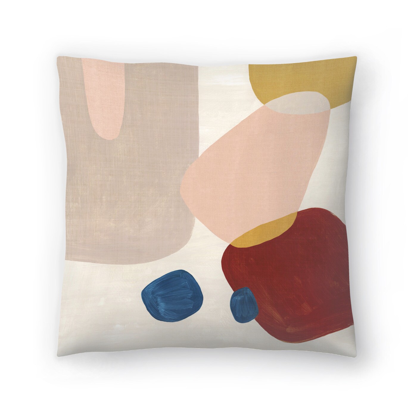 Pink Pebbles Iii by PI Creative Art Americanflat Decorative Pillow