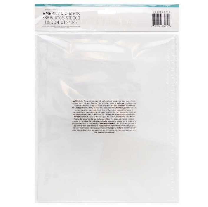 We R Memory Keepers Cinch Page Protectors 8.5&#x22;X11&#x22; 10/Pkg 60000693 By American Crafts