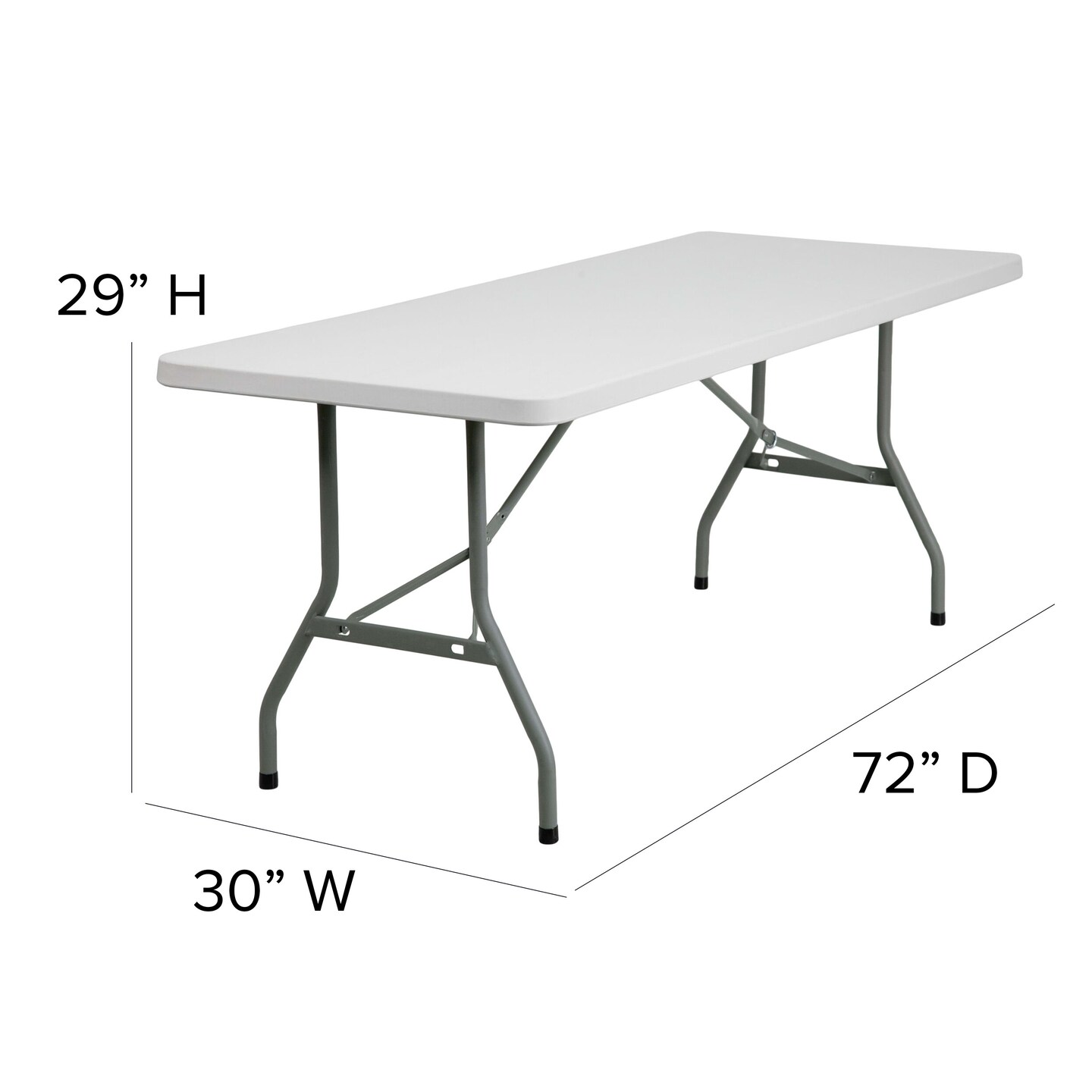 Emma and Oliver 6-Foot Plastic Folding Table