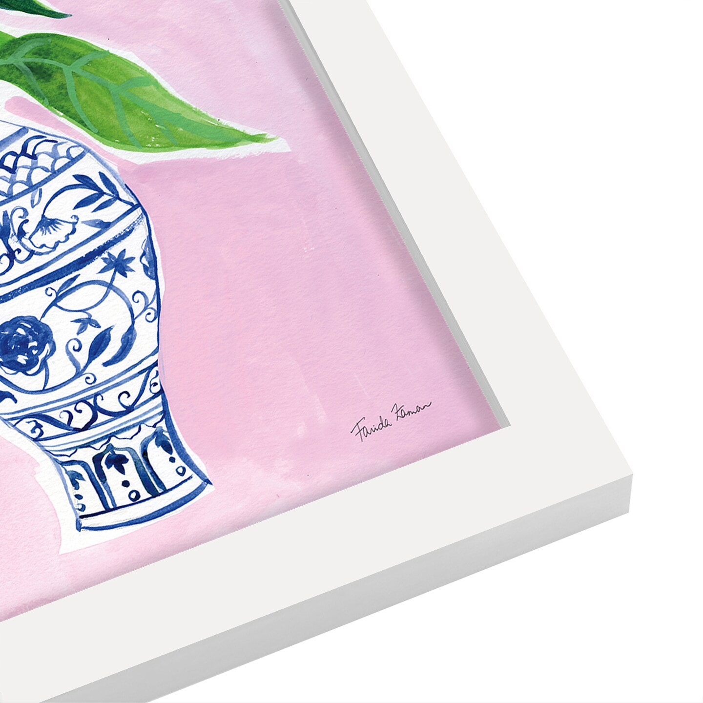 Elegant Chinoiserie I by Farida Zaman Black Framed Print 8x10 - Americanflat