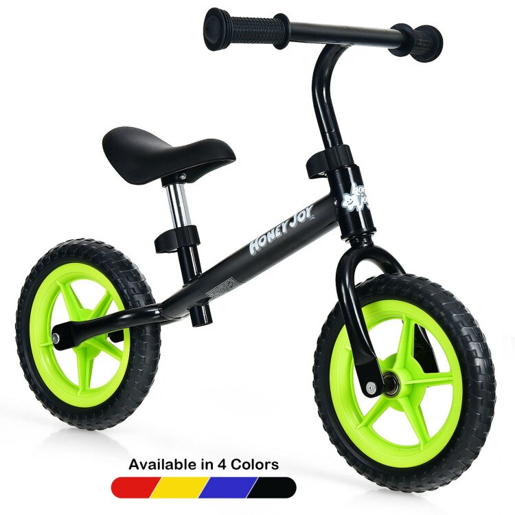 Kids No Pedal Balance Bike with Adjustable Handlebar and Seat