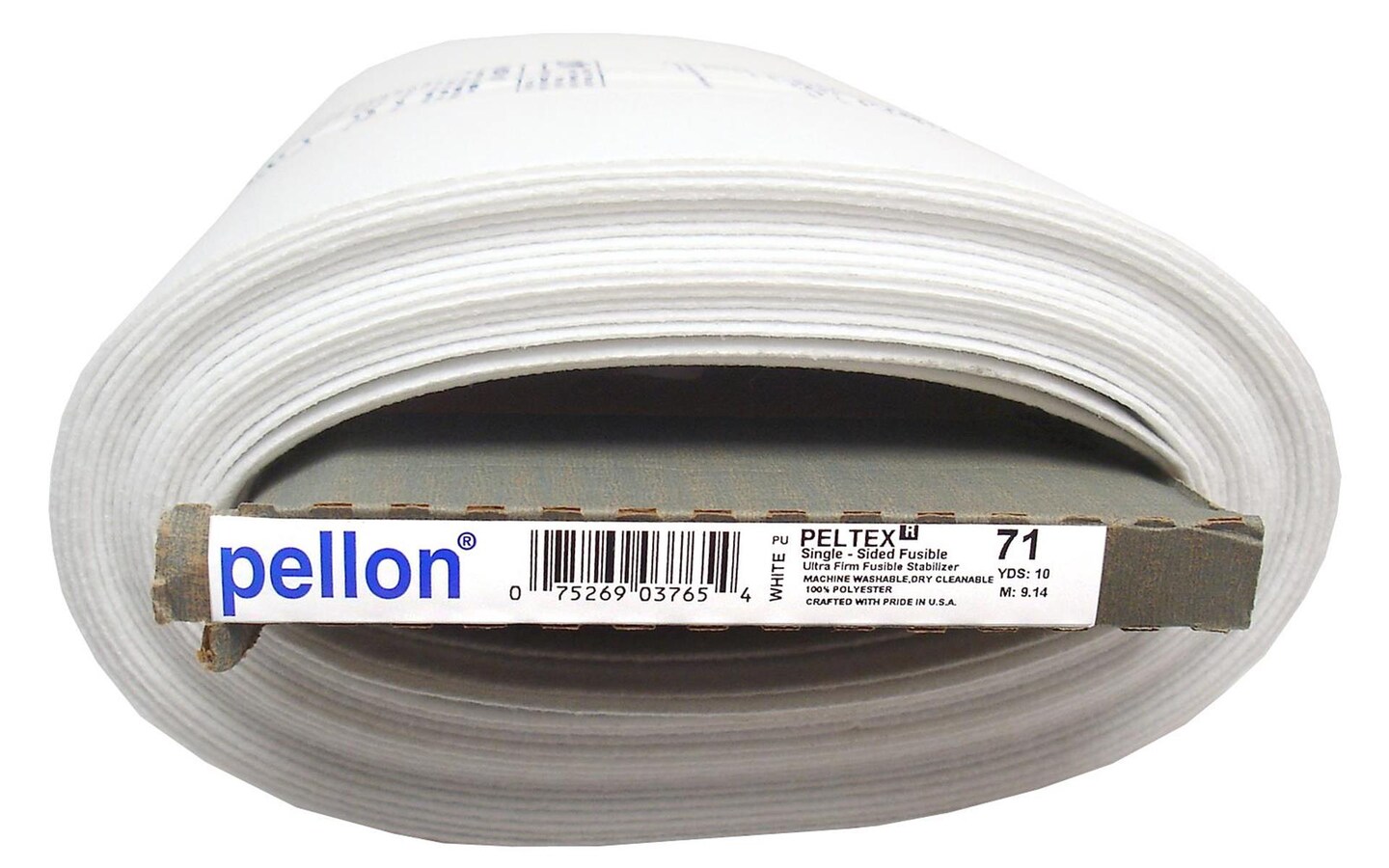 Pellon Peltex 1-Sided Fusible Interfacing - White, 20 x 10yd