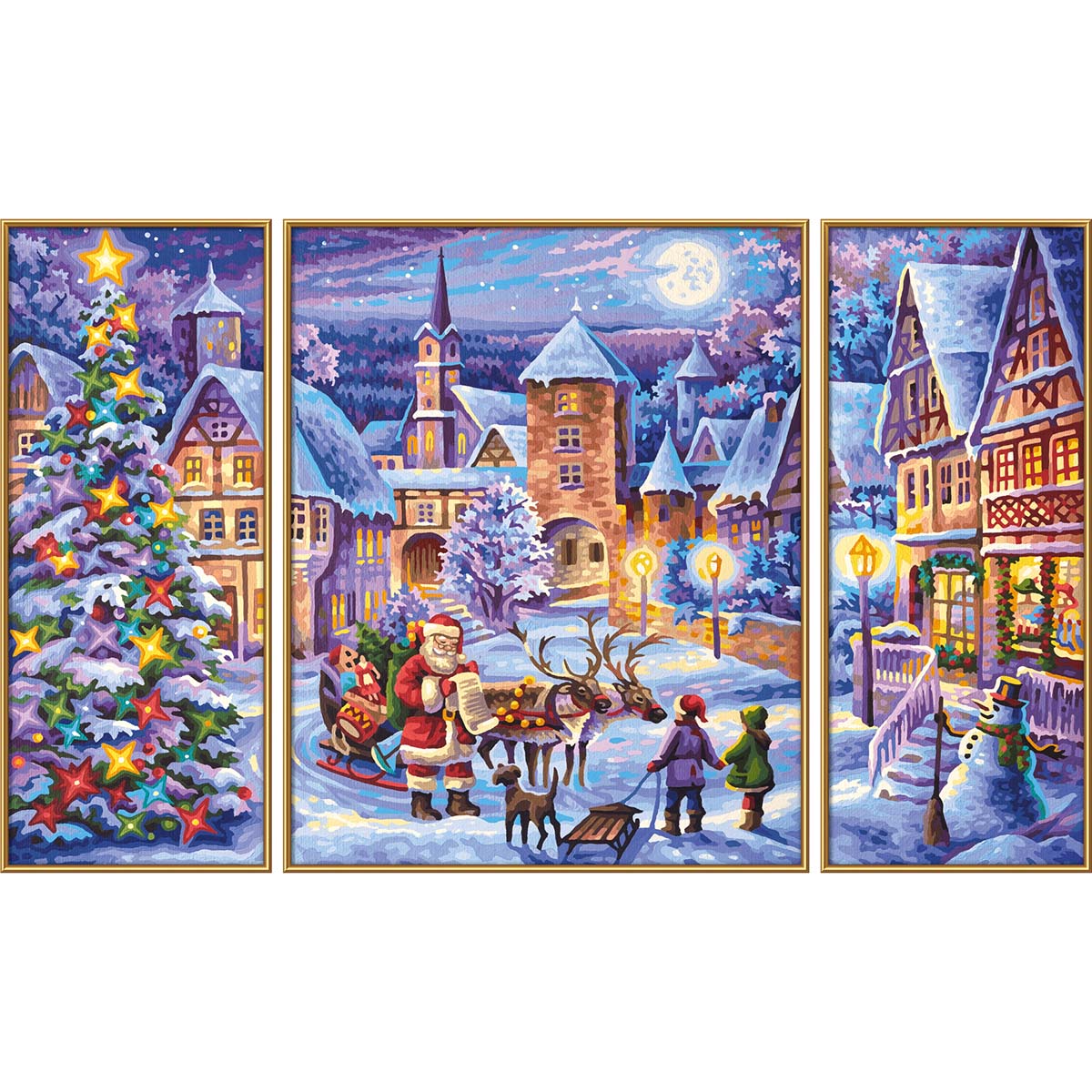 Schipper White Christmas Kit &#x26; Frame Paint by Number Kit