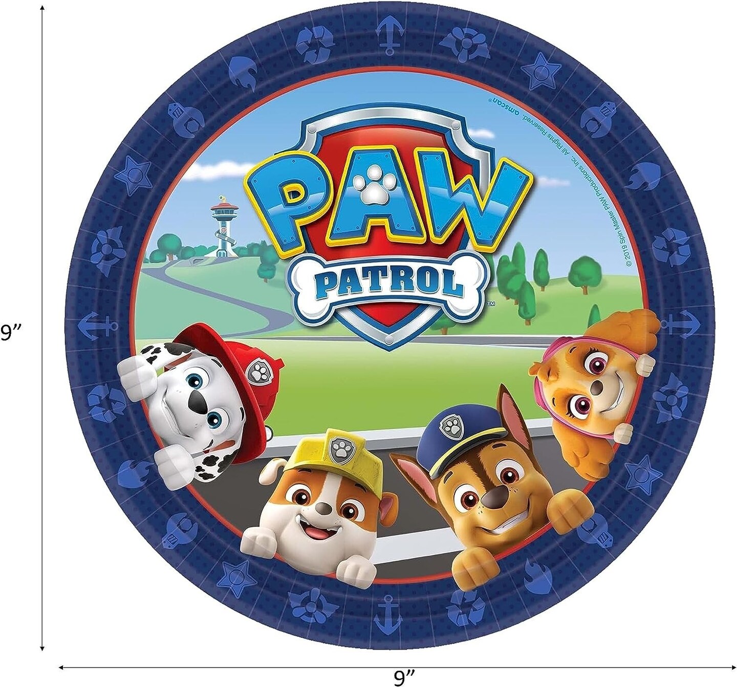 Paw Patrol Birthday Party Supplies Bundle | Paw Patrol Plates | Paw Patrol Napkins | Paw Patrol Cups | Paw Patrol Table Cover | Paw Patrol Decorations (Pack for 16)