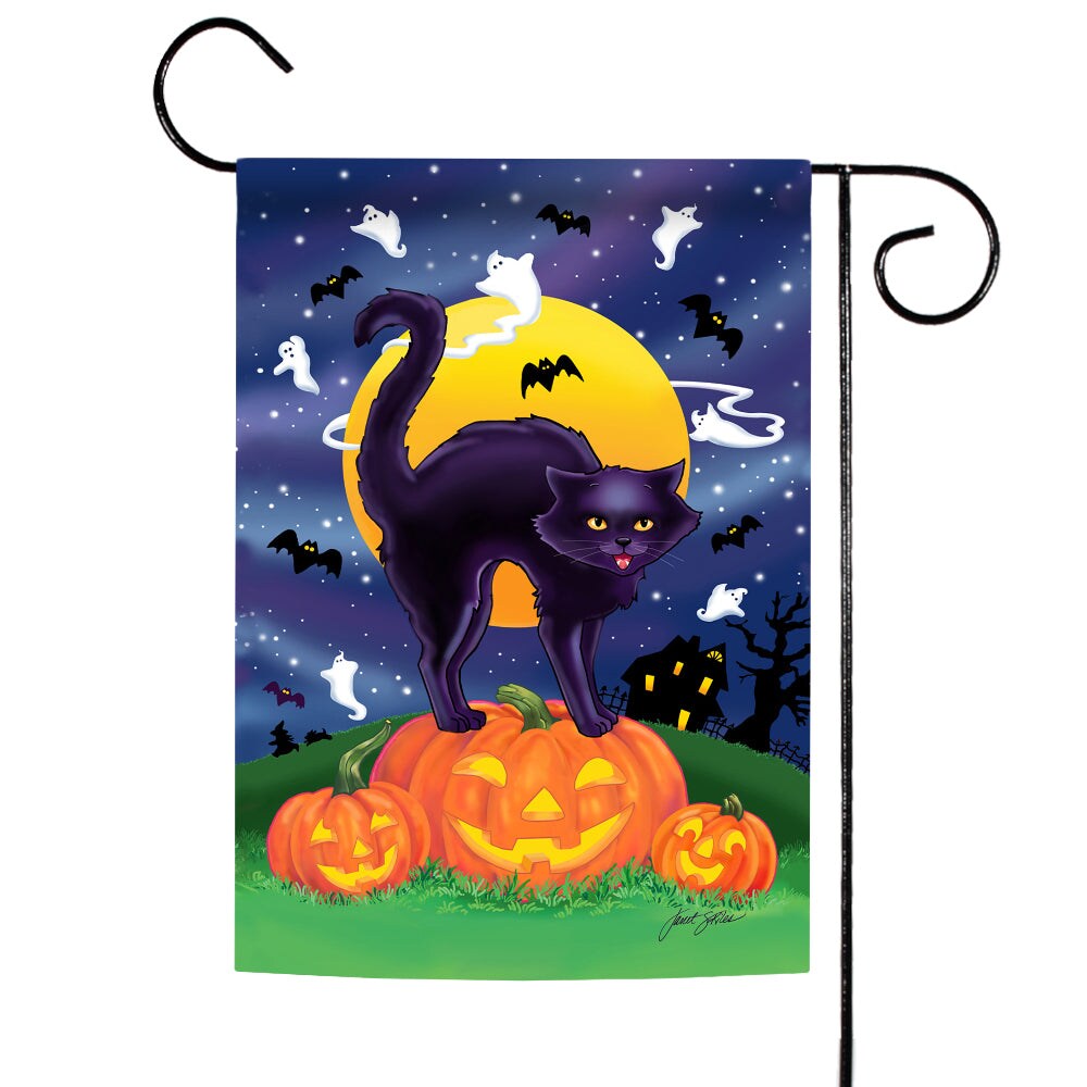 Black Cat Decorative Halloween Flag