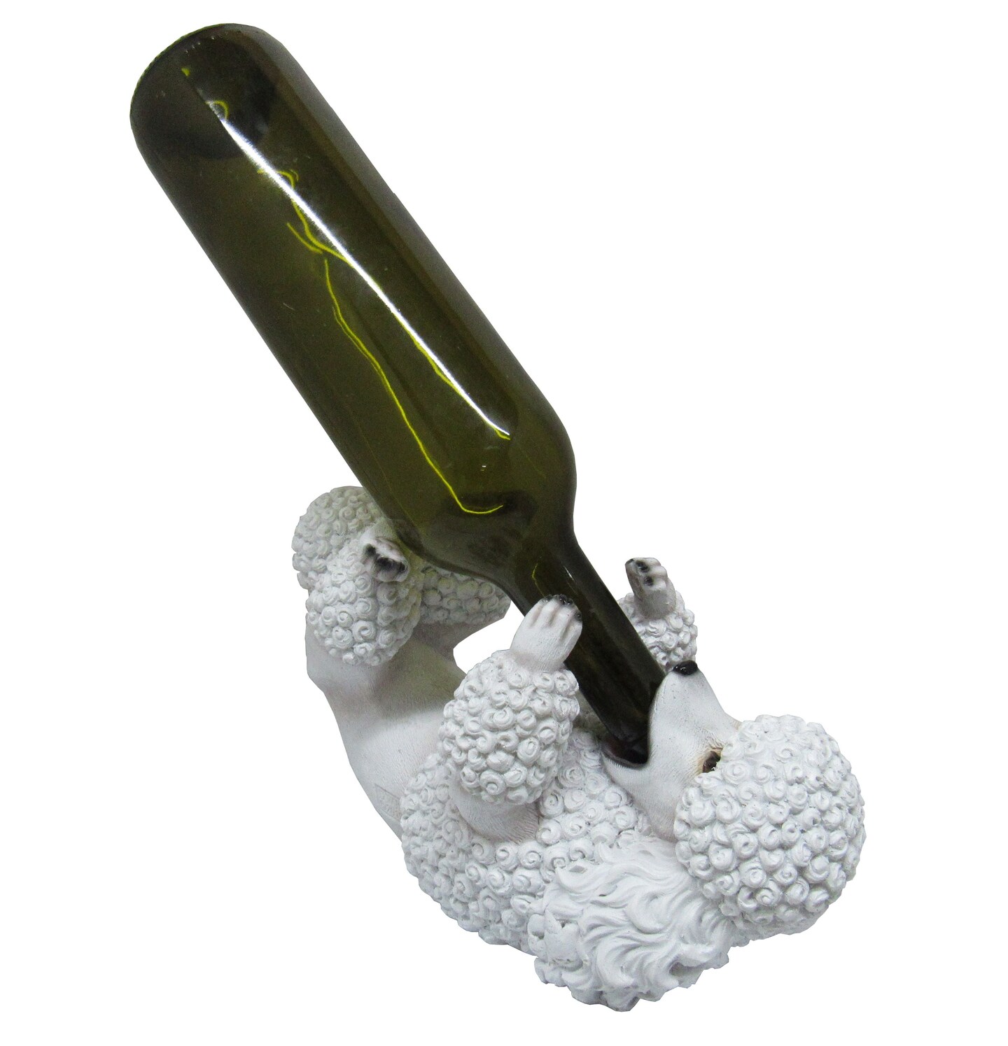 Poodle Wine Bottle Holder Statue