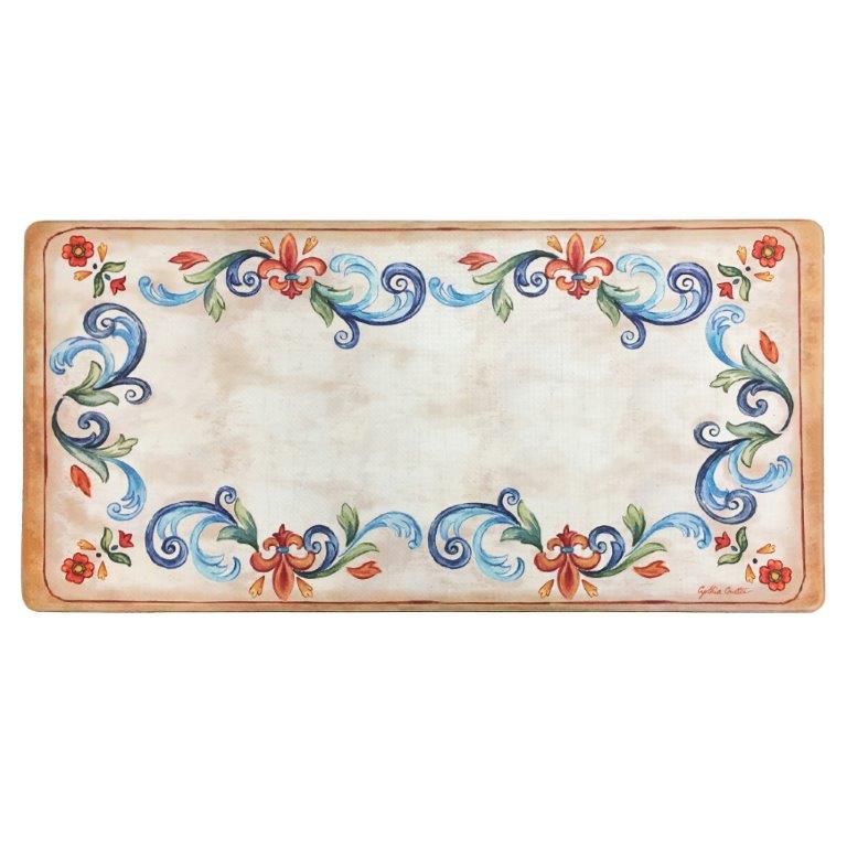 Tuscan Fleur Oversized 20&#x22;x39&#x22; Anti-Fatigue Embossed Floor Mat