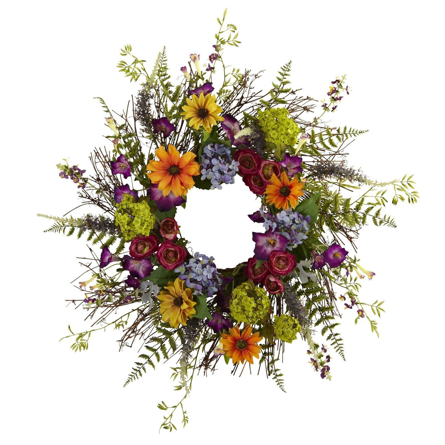 24” Spring Garden Artificial Wreath Michaels
