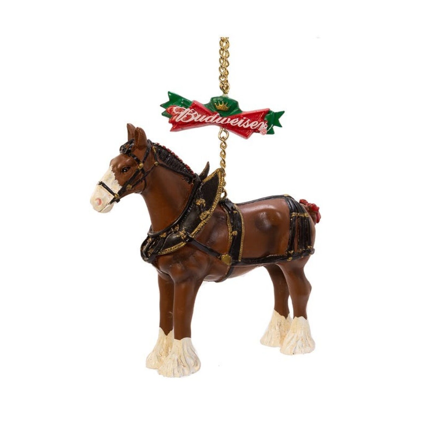 KSA Club Pack of 12 Budweiser Clydesdale horse Christmas Ornaments 4&#x22;
