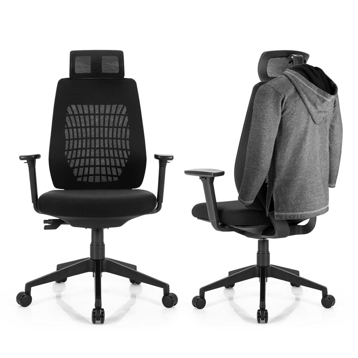 Ergonomic Mesh Office Chair High Back Swivel Executive Chair W/ 3D Armrests