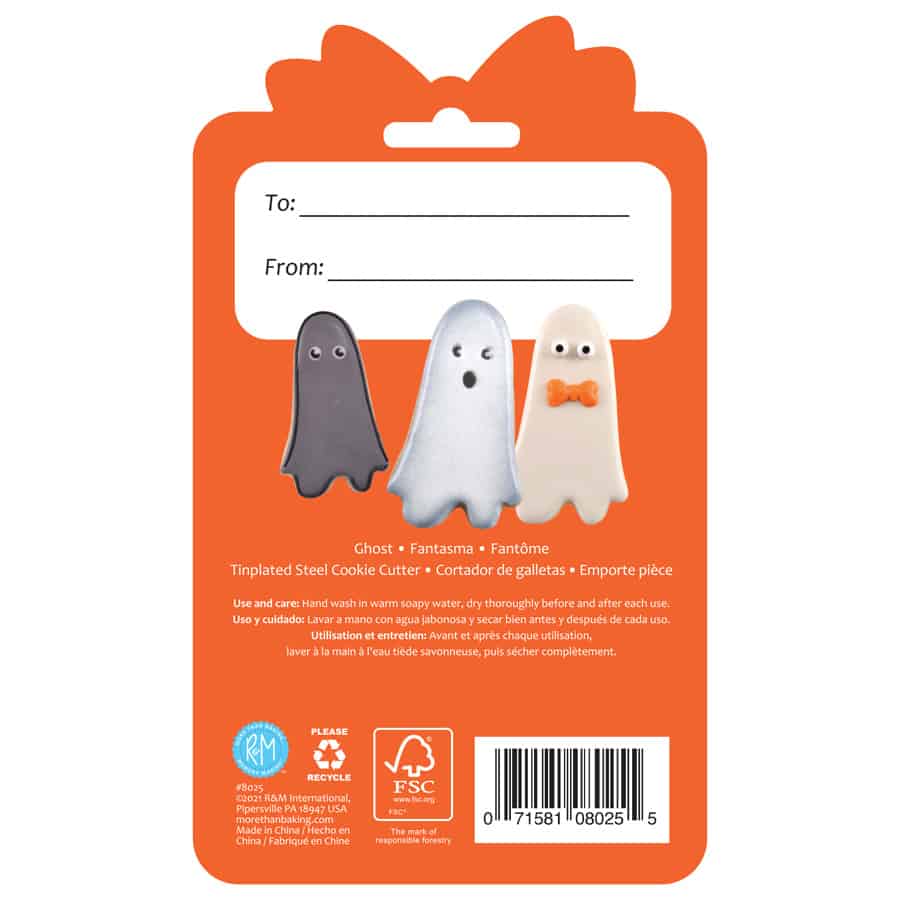 Ghost Cookie Cutter 3.5&#x22; Carded