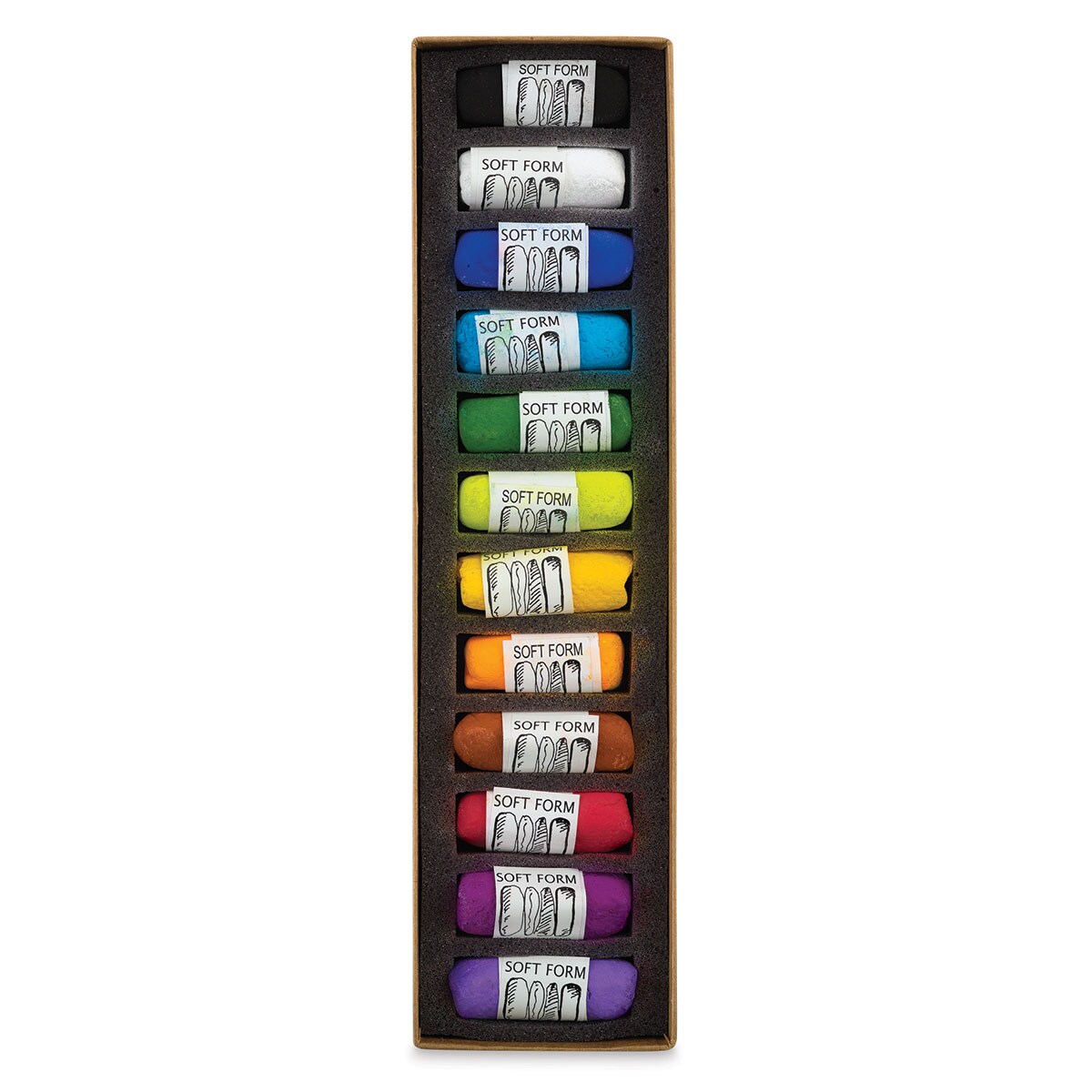 Townsend Artists&#x27; Soft Form Pastel - Intense Colors, Set of 12
