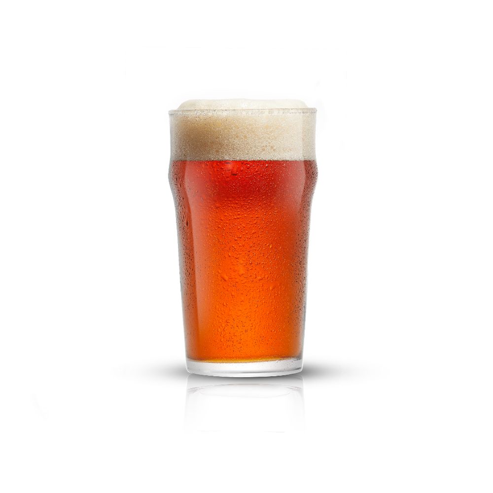 JoyJolt Grant Pint Beer Drinking Glasses - 19.2 oz - Set of 4