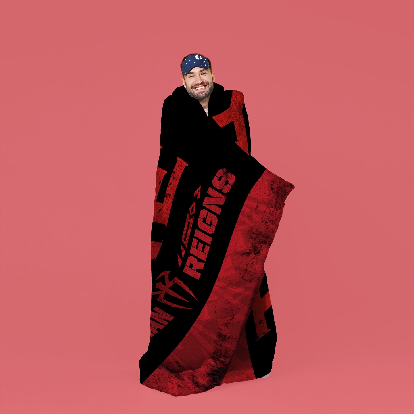 Sleep Squad WWE Roman Reigns 60&#x201D; x 80&#x201D; Raschel Plush Blanket - The Only One