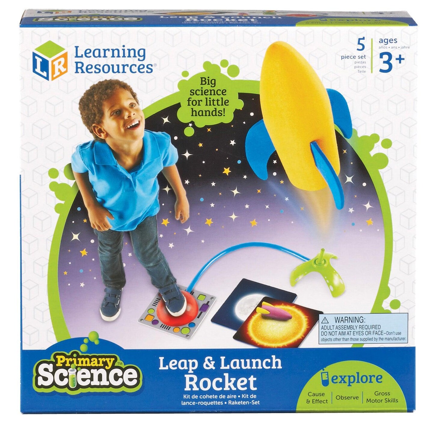 Primary Science&#x2122; Leap &#x26; Launch Rocket: Adjustable Navigation Space Adventure Set | For 3 to 6 years