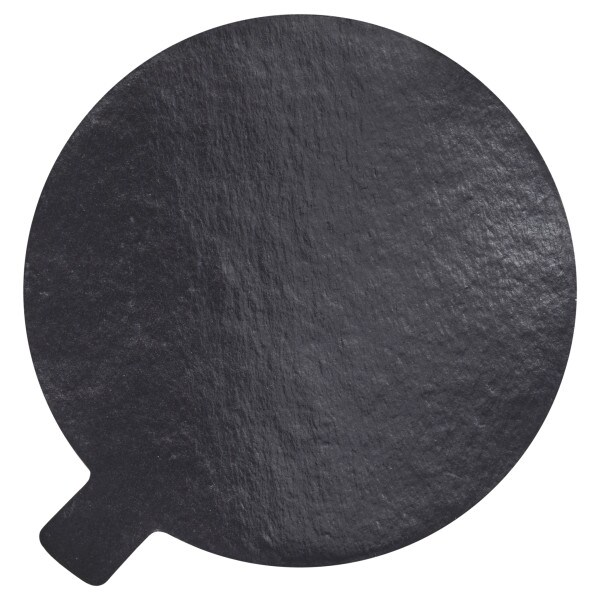 4&#x22; Round Black/Gold Reversible Waxed Corrugated Cake Board 50ct