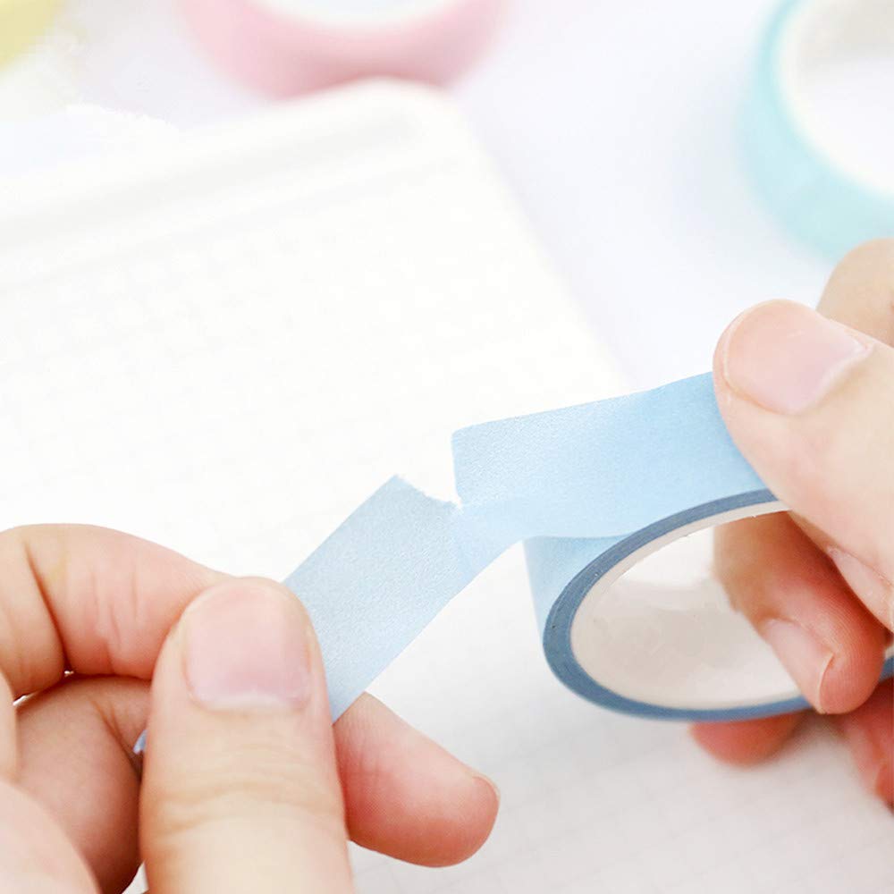 20 Rolls Washi Tape Set Colored Masking Tape Pack Decorative Thin Tapes Children and Gifts Warpping (7.5MM)
