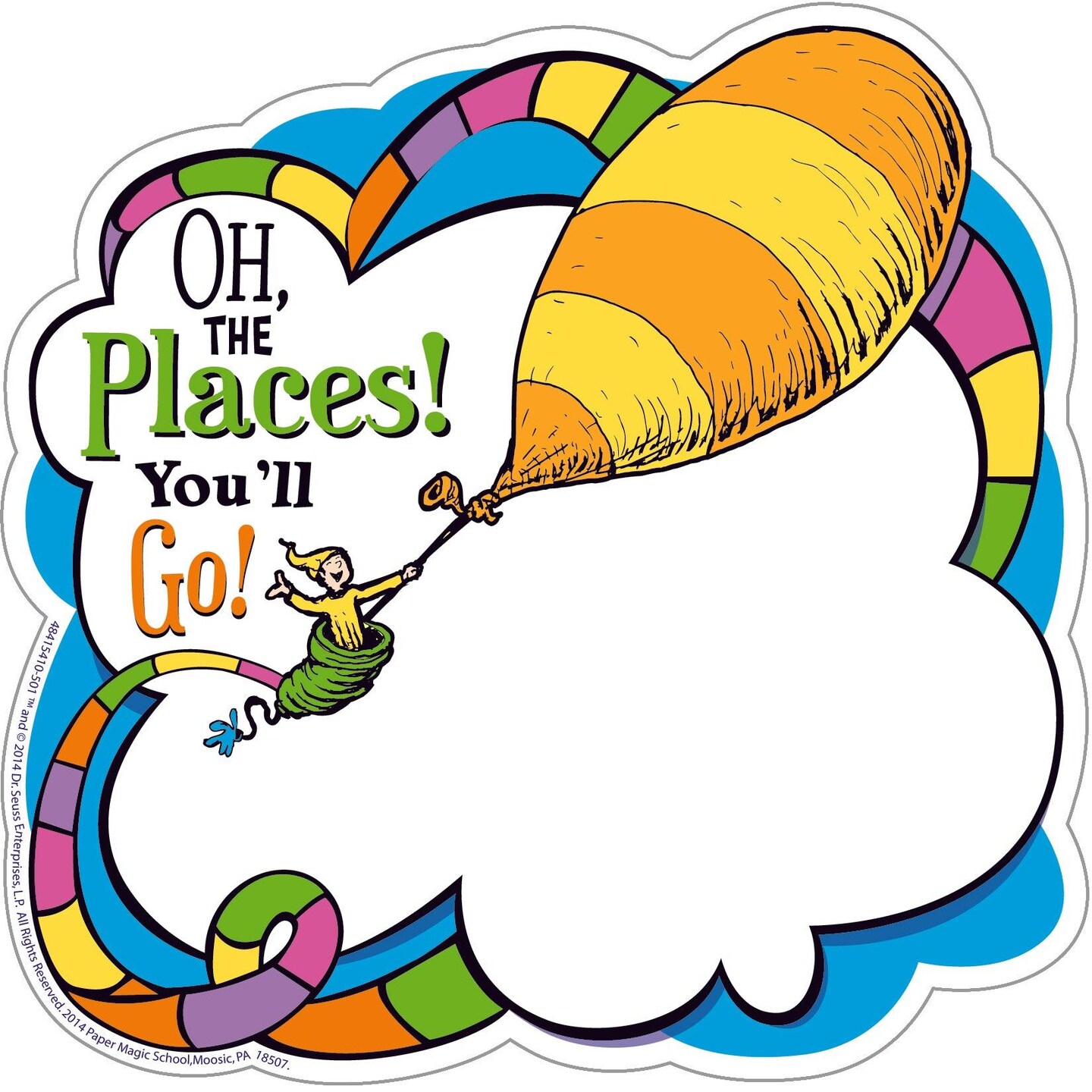 Dr. Seuss&#x2122; Oh The Places Paper Cut Outs, 36 Per Pack, 3 Packs