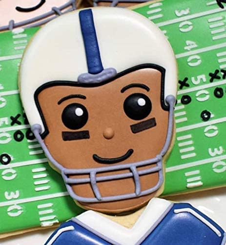 Ann Clark Skull Cookie Cutter Halloween Day of the Dead D&#xED;a de Los Muertos Sugar Skull, 3.5&#x22; Football player