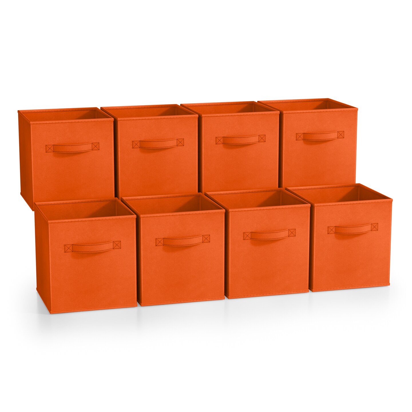 Sorbus 8 Pack 11 Inch Foldable Storage Cubes with Handles- for Organizing Home, Shelves, Nursery, Playroom, Closet and More