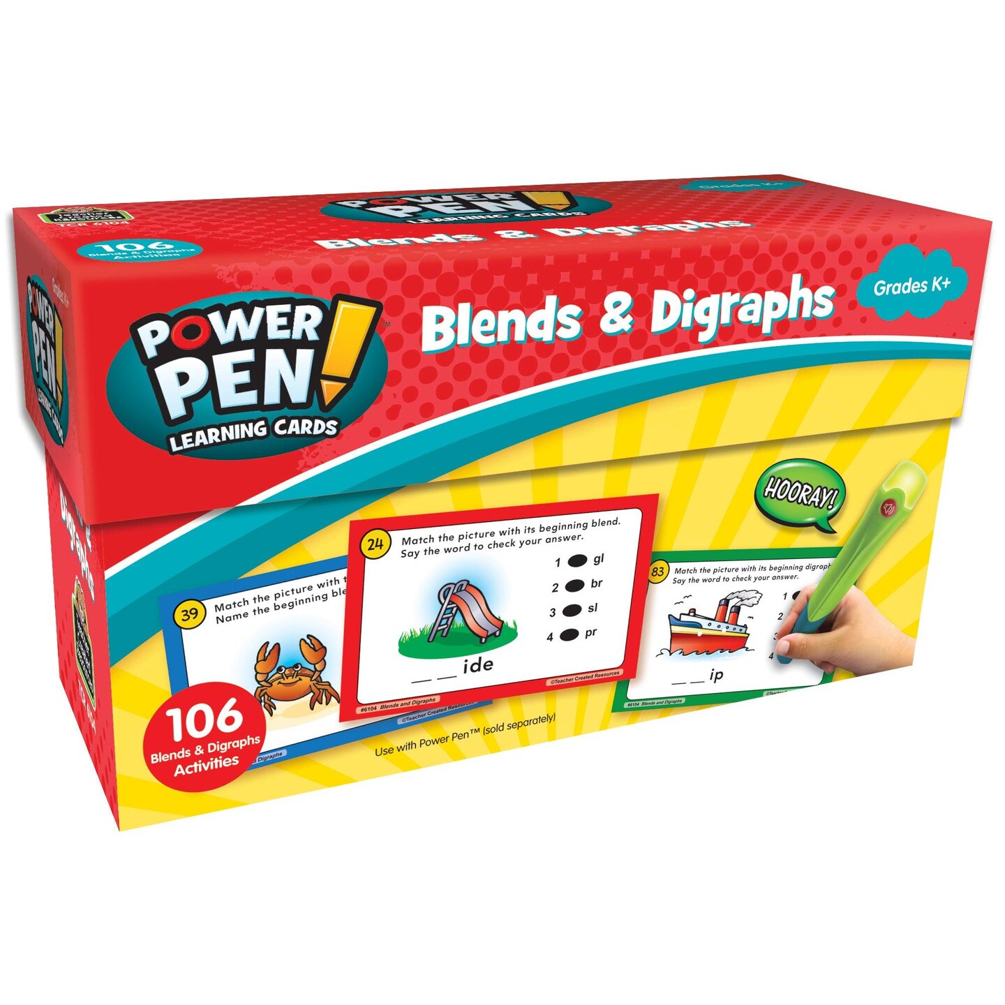 Power Pen&#x2122; Learning Cards: Blends &#x26; Digraphs