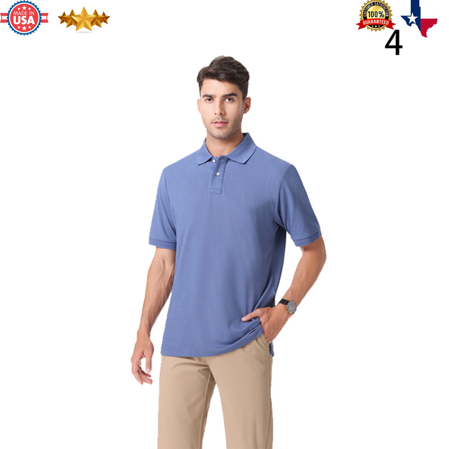 Jens Polo T-Shirt -Cotton Classic, Slim-fit, Vintage, Regular or  Relaxed-fit and Fitted polo | Elevate Your Style with Comfort and Elegance  | RADYAN®