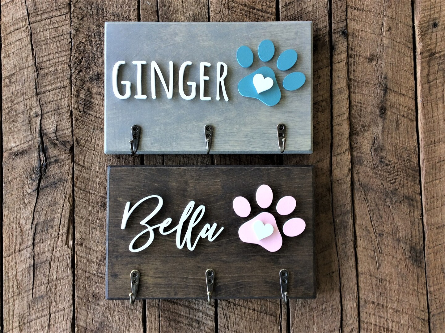 Personalized Dog Leash Holder Custom Pet Leash Organizer Dog Lover Gift MakerPlace by Michaels