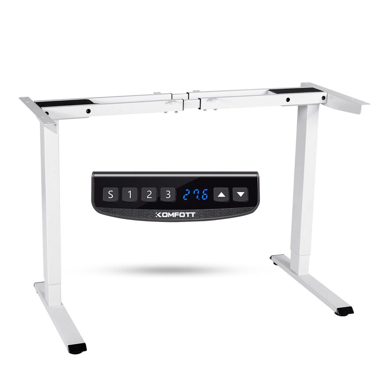 Electric Sit Stand Desk Frame Dual Motor Standing Desk Base W/ Cable Tray