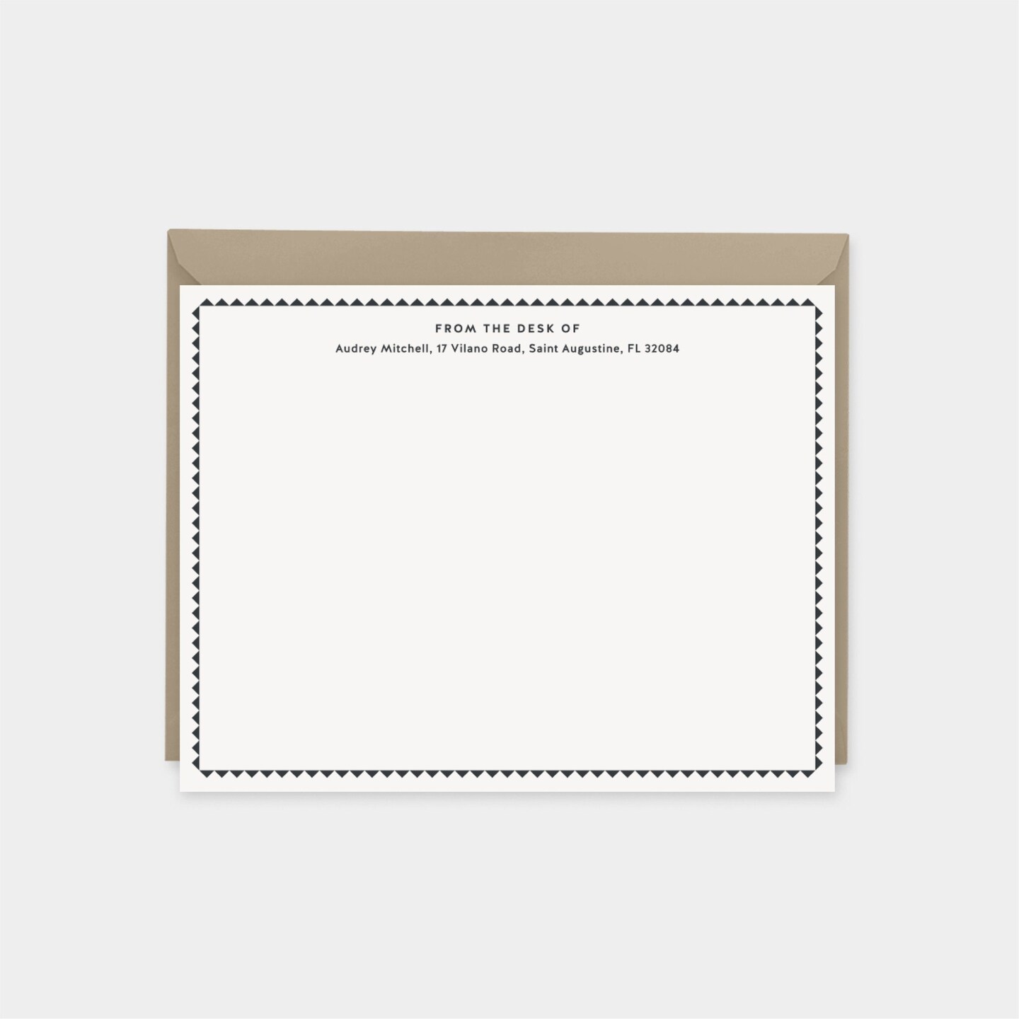 Decorative Border Note Cards,