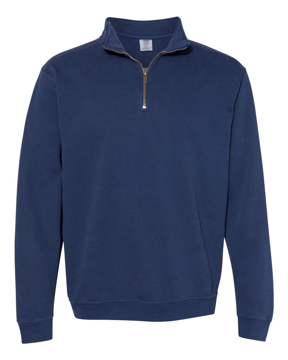 Comfort Colors&#xAE; Garment-Dyed Quarter Zip Long Sleeve Sweatshirt