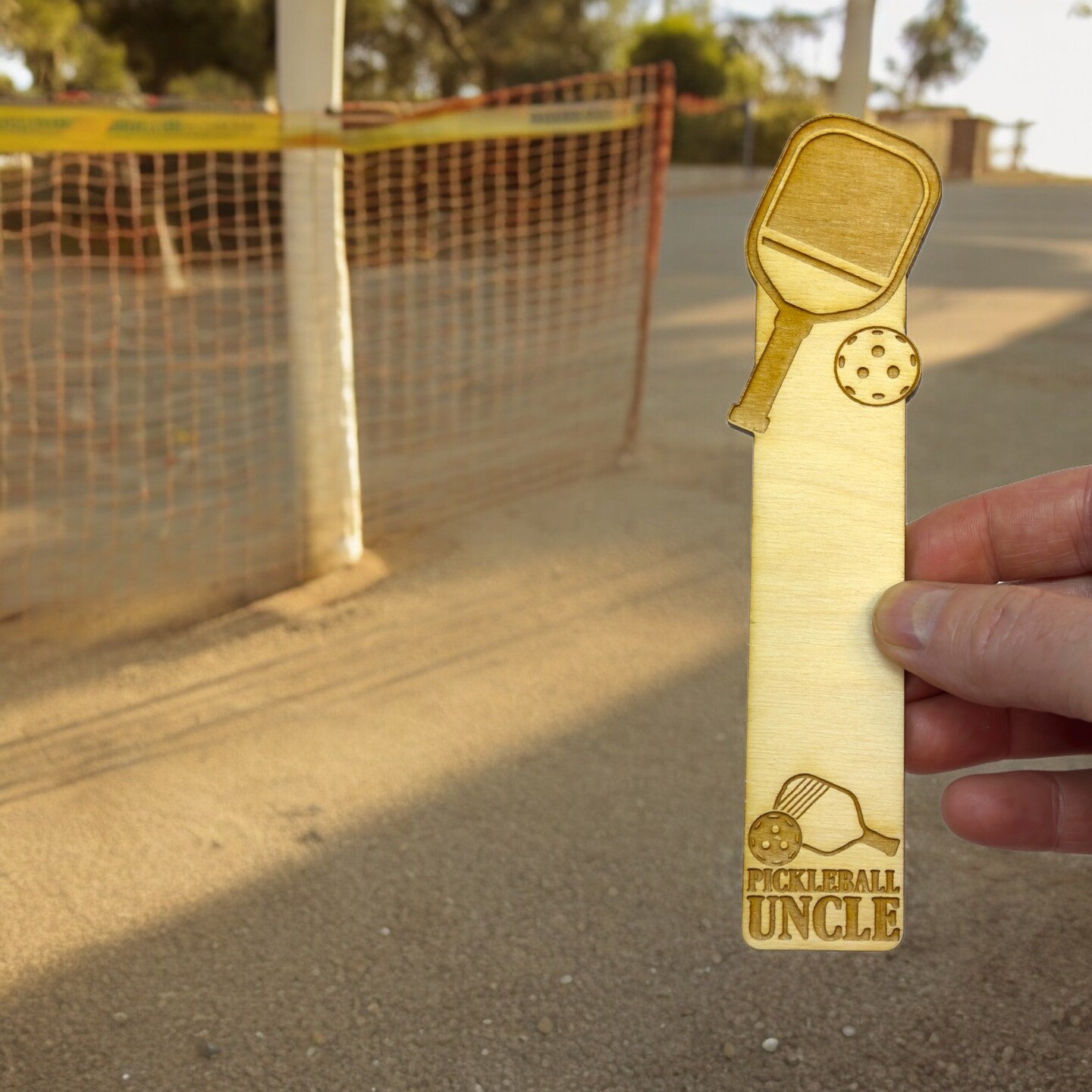 Bookmark - Pickleball Uncle - Birch wood Bookmark - Pickleball Uncle - Birch wood