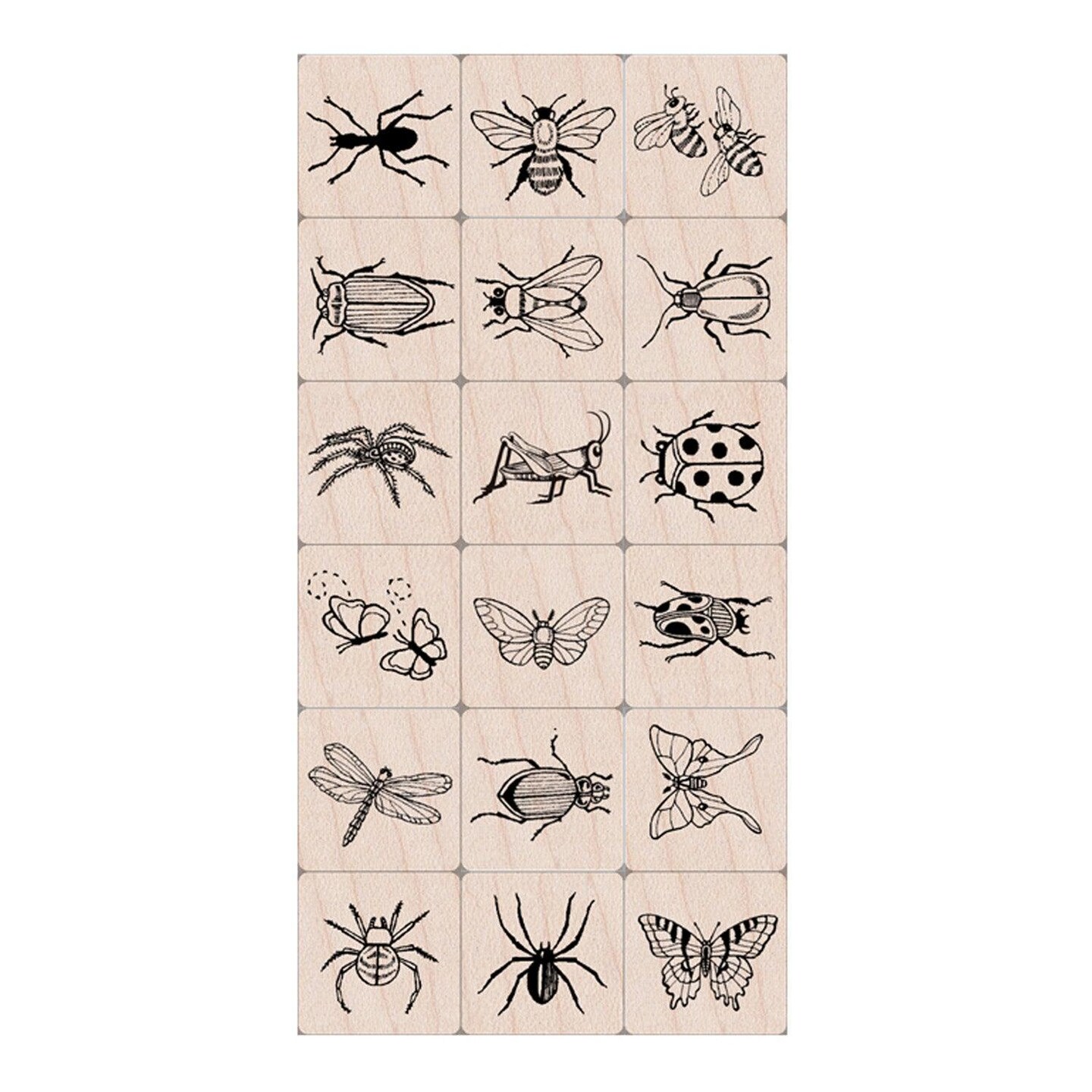 Ink &#x27;n&#x27; Stamp Bugs Stamps, Set of 18