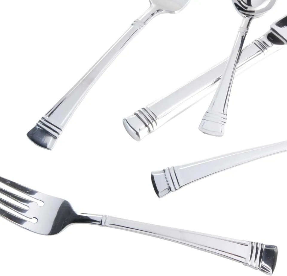 Gibson Cordell 20-Piece Flatware Set, Service for 4, Stainless Steel